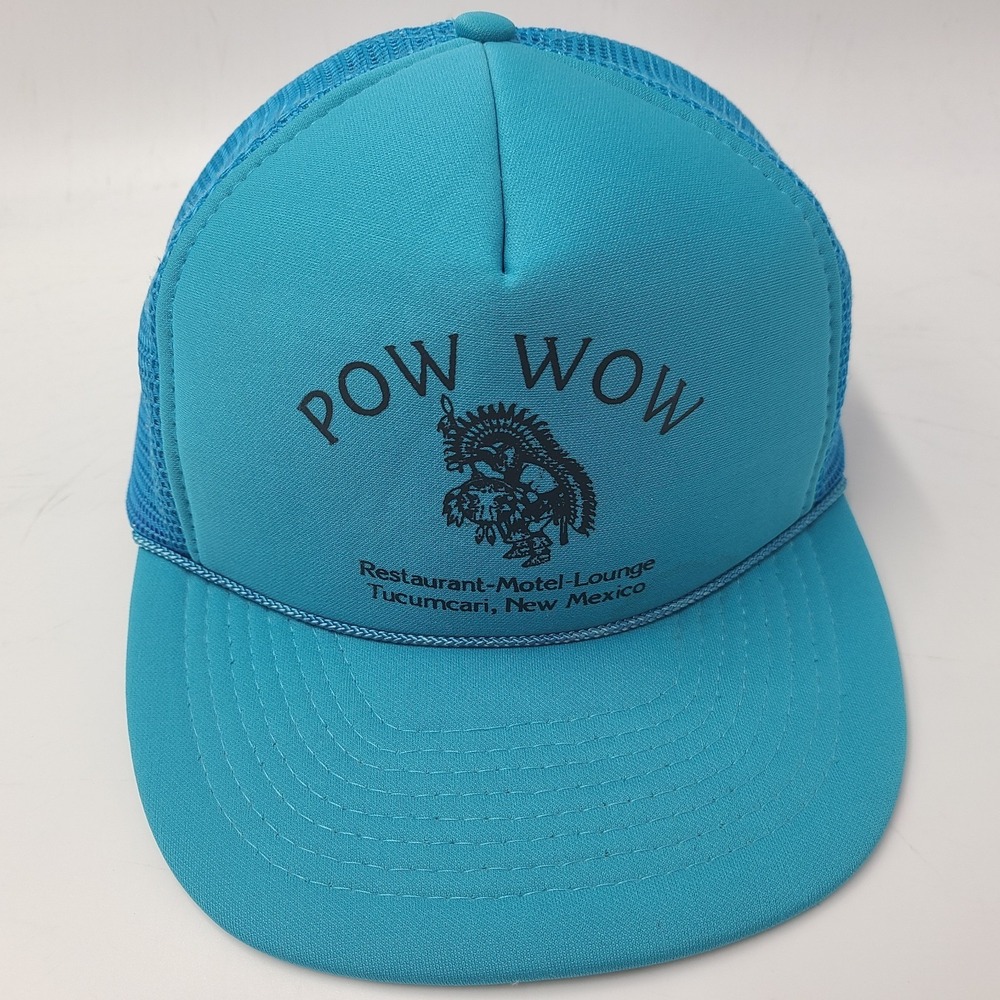 Vintage Pow Wow Trucker Hat Snapback Mesh‎ Tucumcari New Mexico Native American
